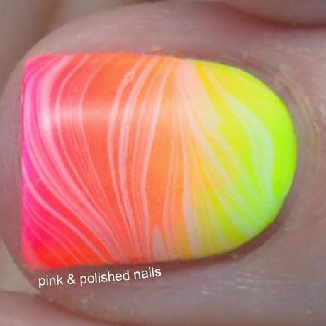 Summer Neon Gradient and Watermarble