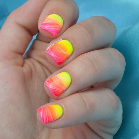 Summer Neon Gradient and Watermarble