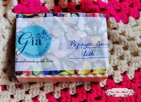 Gia Bath and Body Works Papaya Creme' Silk Soap Review