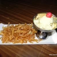 Honey noodles with Butterscotch Icecream