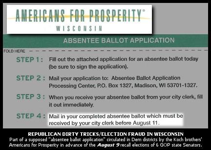 RepublIcan Voter Fraud in Wisconsin - 13 felony counts