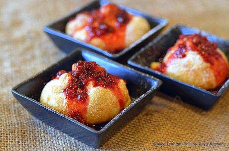 Ricotta Dumpling with Raspberry Sauce