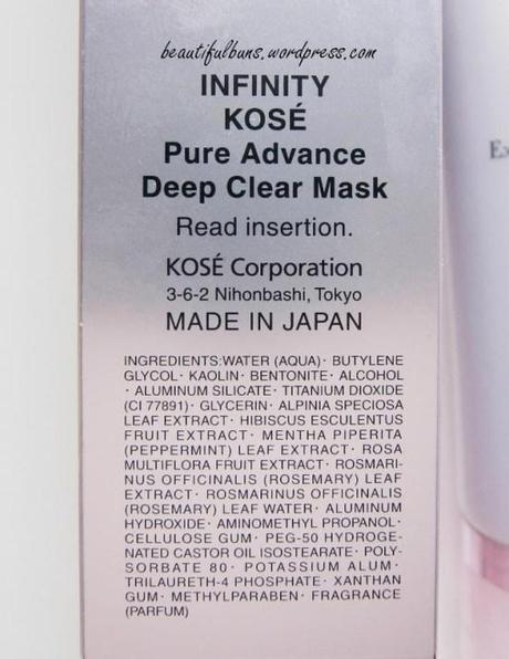 Kose Infinity Deep Clear Mask (1)