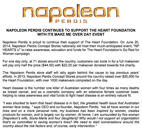 Support A Good Cause with Napoleon Perdis and Make Me Over Day