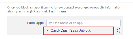 Block Candy Crush Saga notifications on Facebook