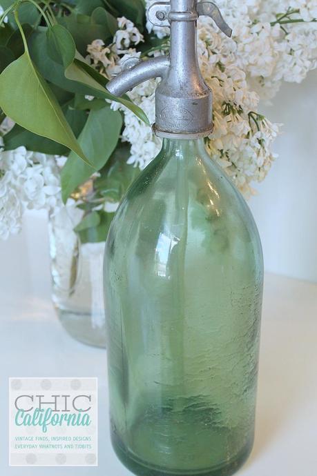 Green Vintage Seltzer Bottle