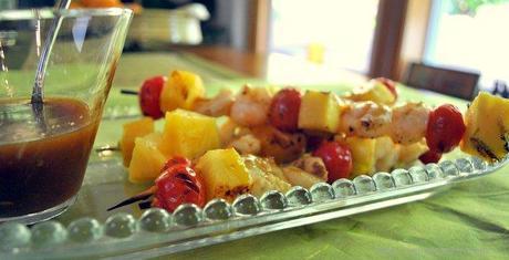 Barbecue Shrimp and Pineapple Skewers