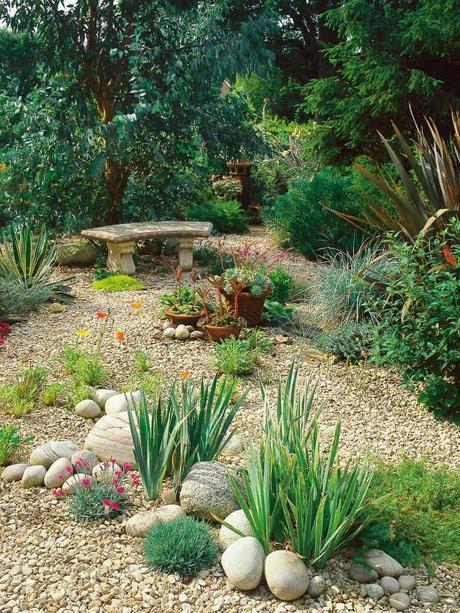 Ideas on Landscaping with Gravel/Rocks as a Ground Cover.