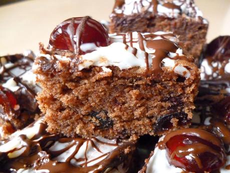 Triple Chocolate and Cherry Tray Bake Recipe - Scoliosis Association UK Bake Off with Jane Asher