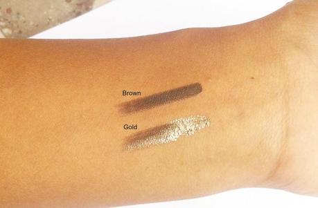 Maybelline Gel Eyeliner- Brown and Gold Review