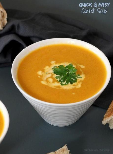 Quick & Easy Carrot Soup | thecookspyjamas.com