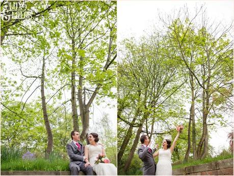 fun natural wedding photographs at the old swan hotel