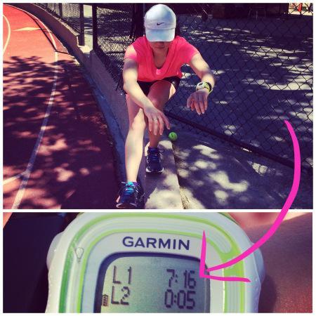 track timed mile pistol squats garmin