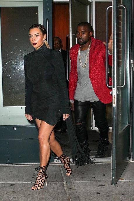 Kim and Kanye head to the Madison Square Garden for Kanye's concert