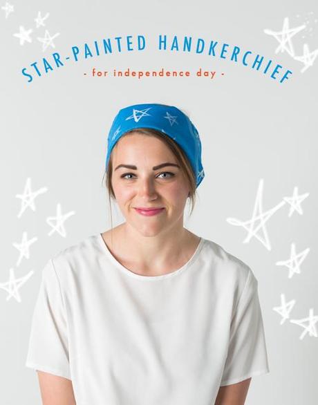 Star-painted handkerchief