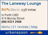 The Laneway Lounge on Urbanspoon