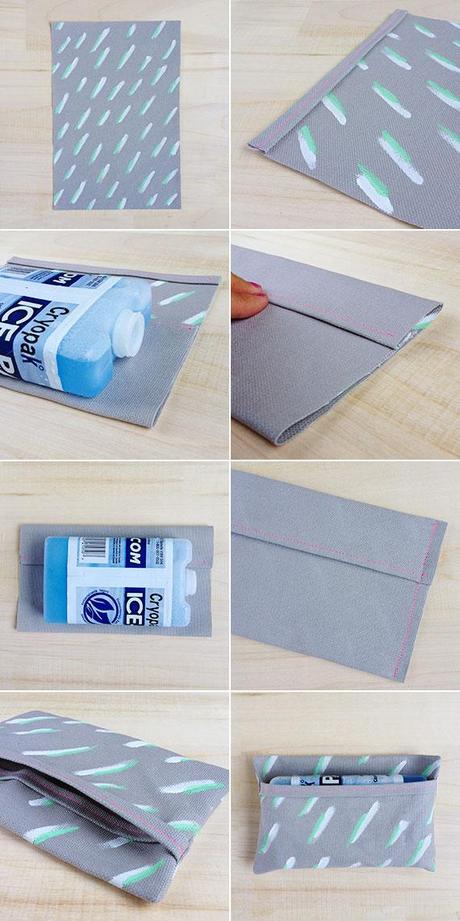 DIY ice pack cover tutorial