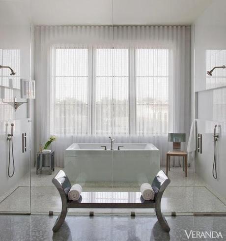 Focus on Bathrooms: 30 New Designs in Whites and Creams (and One Awesome Blue One)