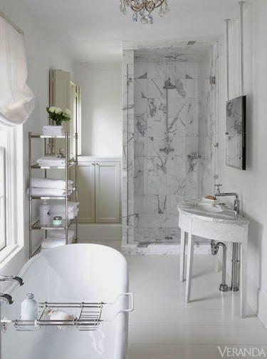 Focus on Bathrooms: 30 New Designs in Whites and Creams (and One Awesome Blue One)