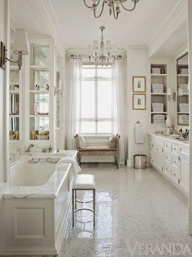 Focus on Bathrooms: 30 New Designs in Whites and Creams (and One Awesome Blue One)