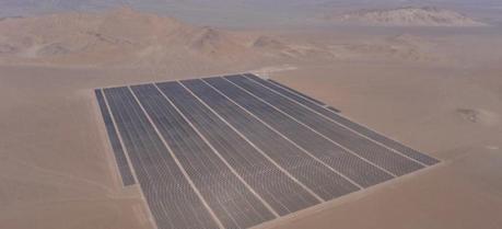 SunEdison's 100 MW Amanecer Solar CAP power plant in Atacama Desert
