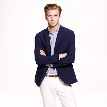 jcrew ludlow sportcoat in navt lightweight cotton mens fashion 