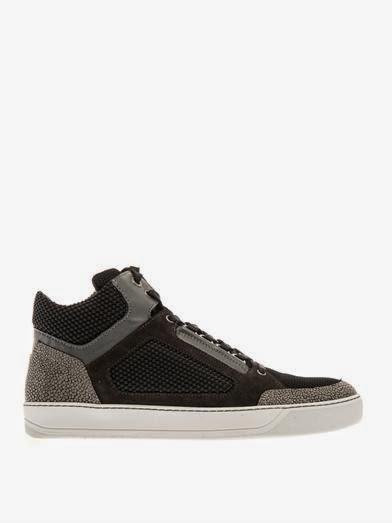 Tempted With Texture:  Lanvin BMX Mid-Top Trainers