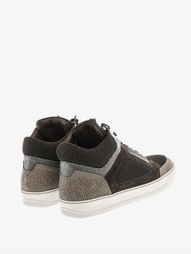 Tempted With Texture:  Lanvin BMX Mid-Top Trainers