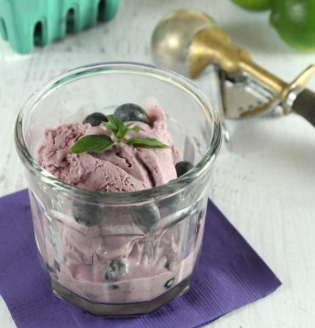 Blueberry Mojito Ice Cream