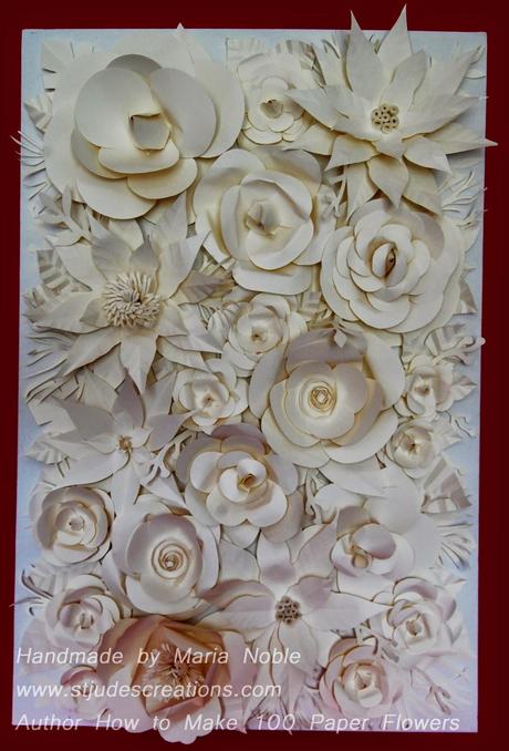 paper flower backdrop wedding