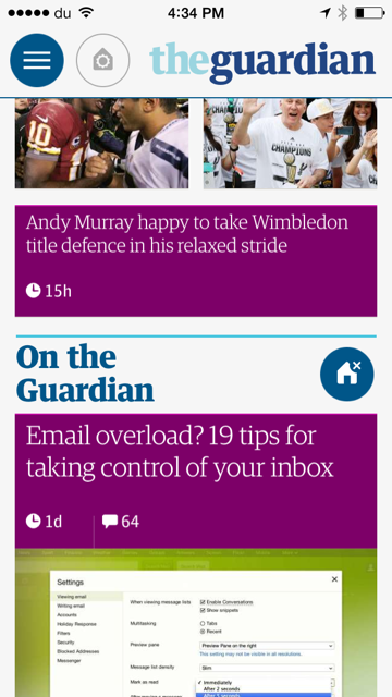 The Guardian and the development of its new app: lessons and reminders