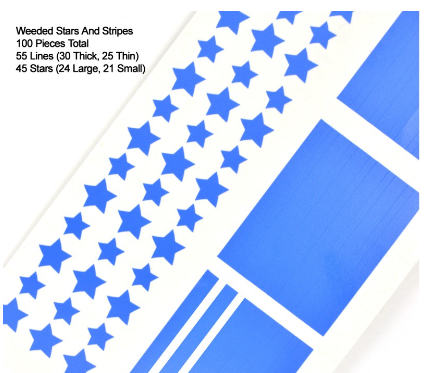 Patriotic Mani featuring KB Shimmer Nail Decals