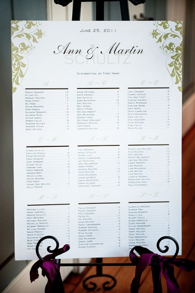 Wedding Seating Chart F.A.Q.