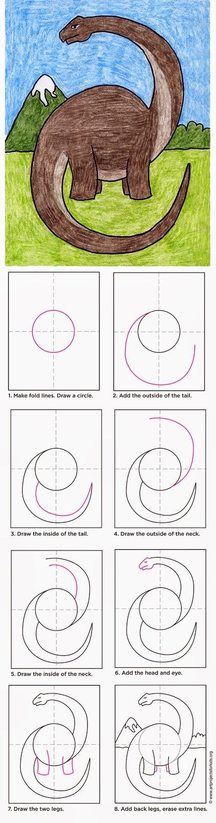 How to Draw a Diplodocus