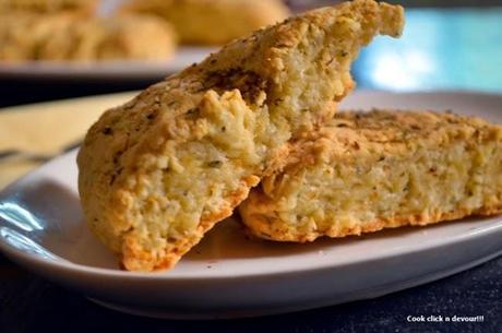 Eggless cheddar scone recipe | how to make cheddar scone