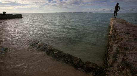  Sea walls like these haven't been enough to stop the steady rise of the seas around Kiribati. Reuters/David Gray