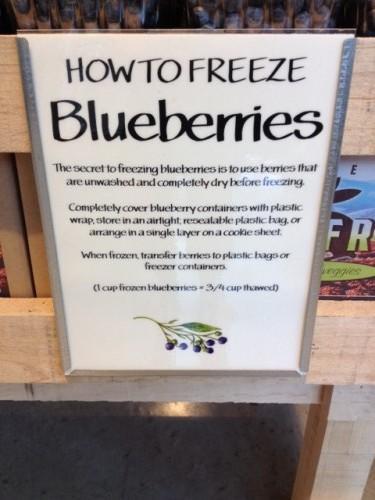Frozen Blueberries {Jackson, MS Whole Foods Sale!} how-to-freeze-blueberries
