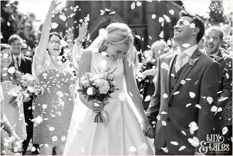 Confetti at Altrincham wedding