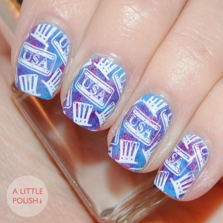 Patriotic Stamping - Happy 4th of July!