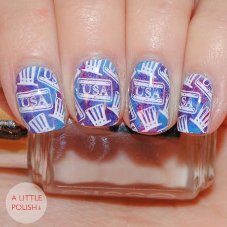 Patriotic Stamping - Happy 4th of July!