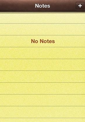 The Notes App in iOS