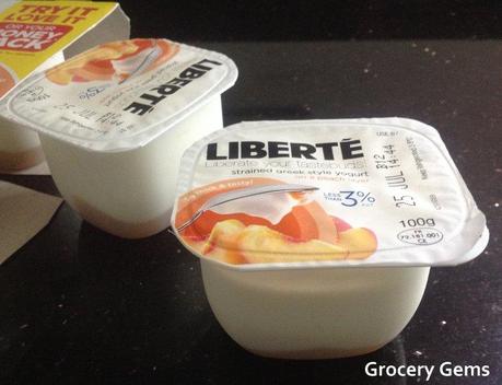 Liberté Strained Greek Style Yogurt Peach Layer