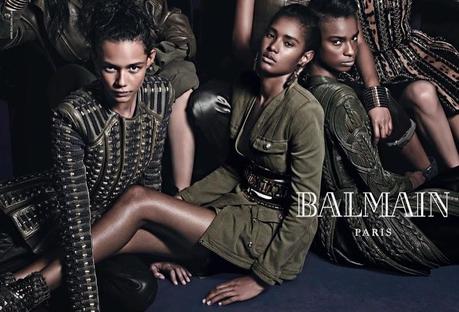 Cara Delevingne, Jourdan Dunn for Balmain’s Fall Ads