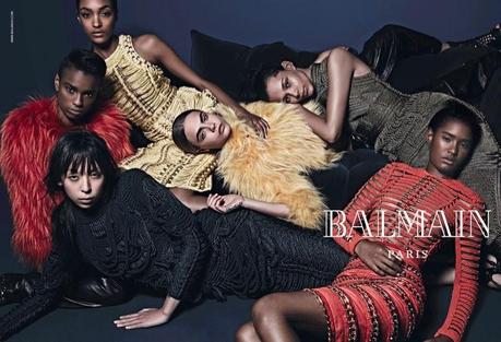 Cara Delevingne, Jourdan Dunn for Balmain’s Fall Ads