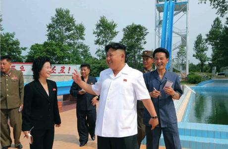 Kim Jong Un tours the Songdowon International Children's Camp in Wo'nsan, Kangwo'n Province (Photo: Rodong Sinmun).