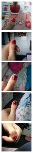 Ladybird Nail Art