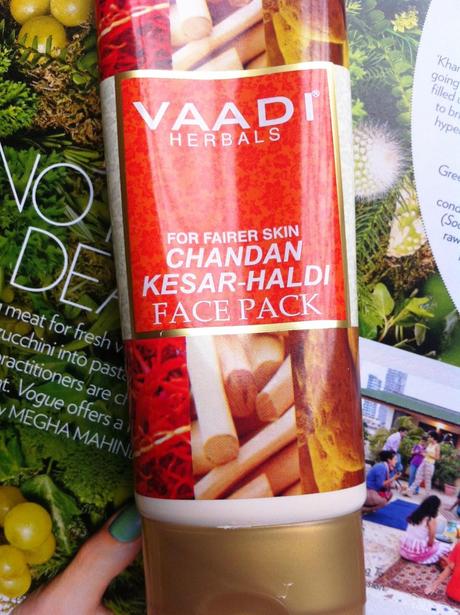 Vaadi Herbals Chandan Kesar Haldi Fairness Face Pack - Review