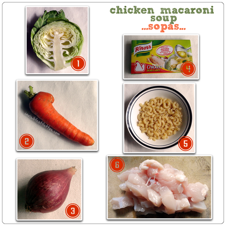 Chicken Macaroni Soup (Sopas)