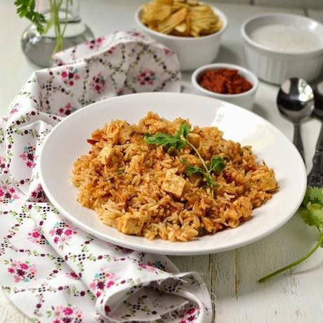 Quick Paneer Pulao (Pressure Cooker Method)