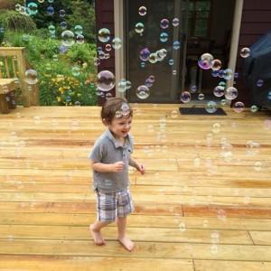 bubbles on the deck